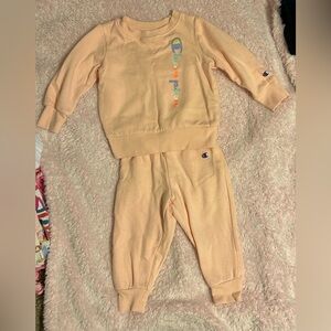 Champion Kids Light Pink Sweatshirt and Joggers Set
